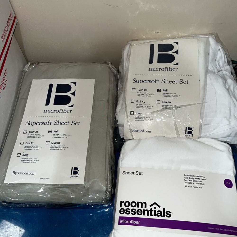 Supersoft Sheet Set - Gray and White